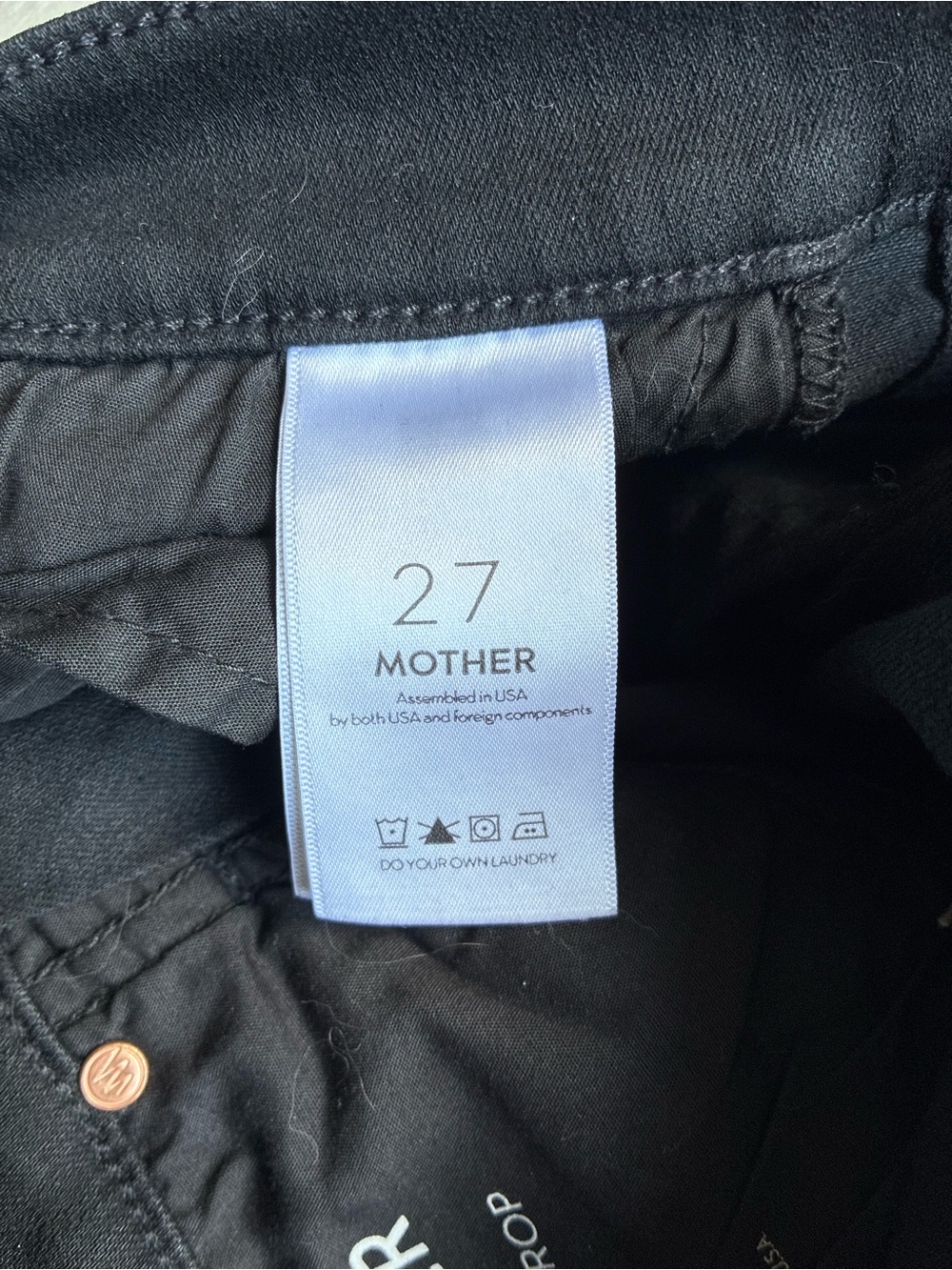 MOTHER Jeans Women’s 27 The Insider Crop Step Frat in Not Guilty - Picture 5 of 14